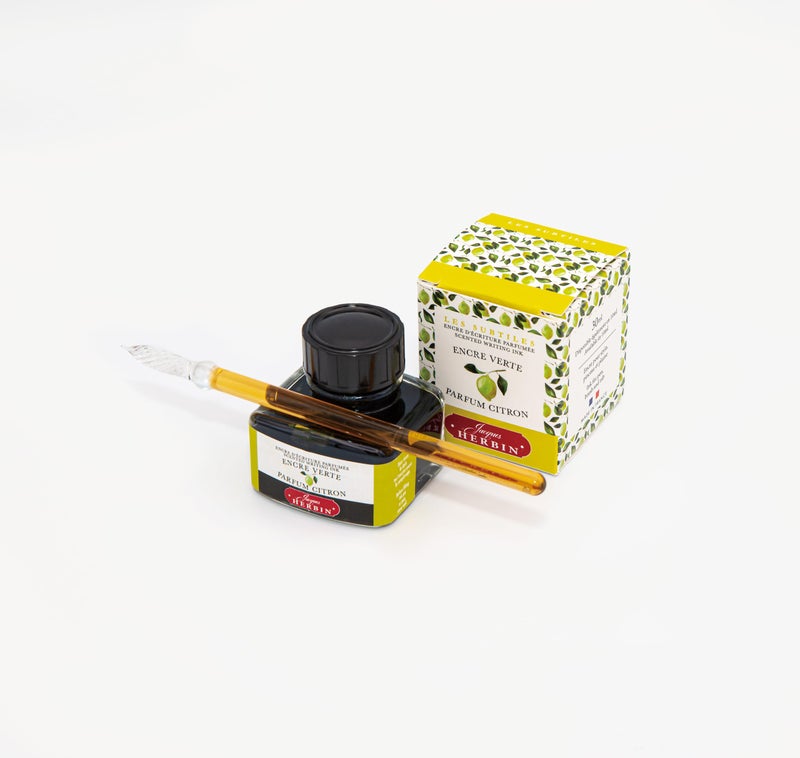 Jacques Herbin Herbin Georges Lalo 13710T Scented Ink Lavender, 30 ml, 4.90 x 4.90 x 5.20 cm, Blue - Image 4